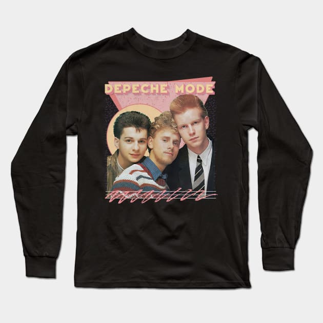 Depeche Mode / 80s Retro Fan Design Long Sleeve T-Shirt by DankFutura